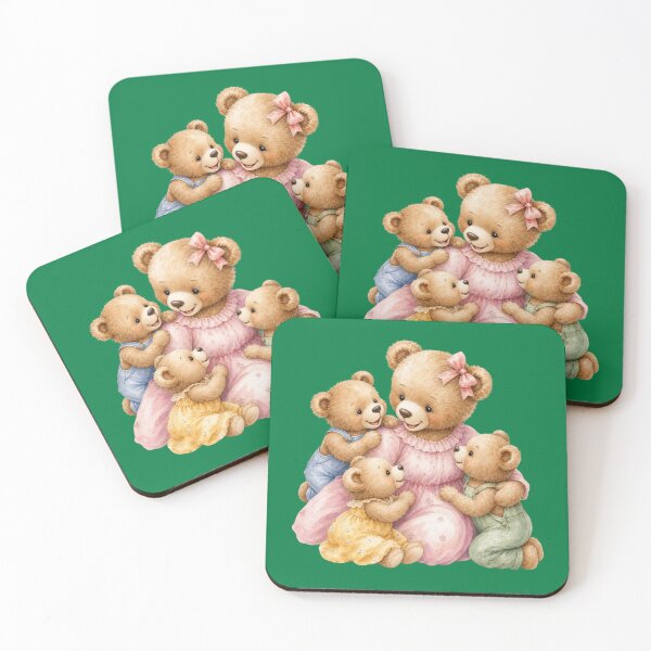 Item preview, Teddy Bear Family - Cute Watercolor Nursery Art designed and sold by PAPIRO SIGLO XXI.