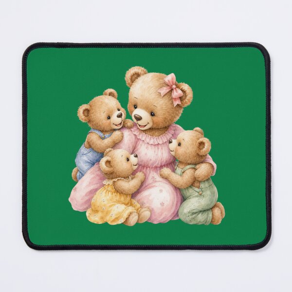 Item preview, Teddy Bear Family - Cute Watercolor Nursery Art designed and sold by PAPIRO SIGLO XXI.