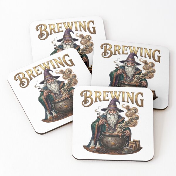 Item preview, Wizard Brewing Coffee Magical Potion Art designed and sold by Northern Glow Art.