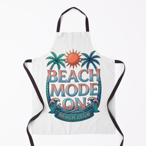 Aperçu de l'œuvre Beach Mode ON | Vintage Summer Beach Club Design créée et vendue par Salma.Store.