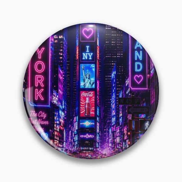 Item preview, Neon Wonderland New York Night | Cyberpunk Times Square Phone Case designed and sold by vinothmech53.