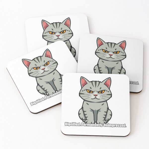 Aperçu de l'œuvre British Shorthair - Dignified Permanently Unimpressed - Funny Cat Gift créée et vendue par pawdrops.