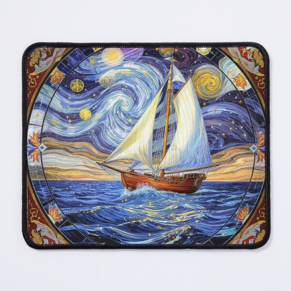Item preview, Abstract Clipper Ship Nautical Ocean Scene designed and sold by GaffaDesigns.