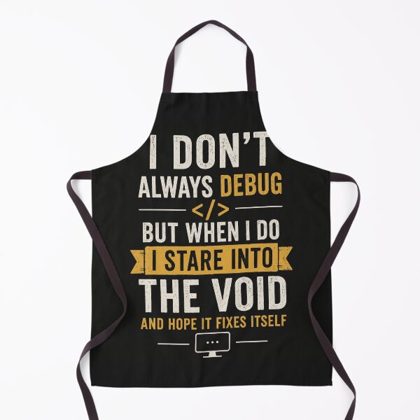 Item preview, Funny Programmer Debug Void Quote designed and sold by GrzywaM.