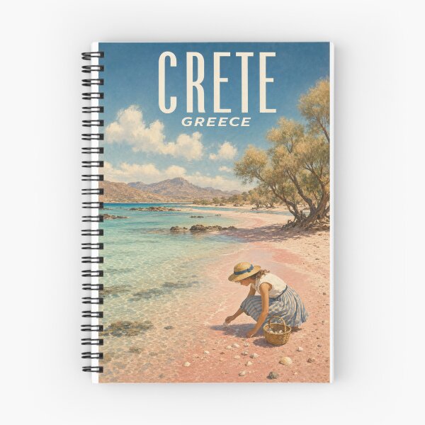 Item preview, Crete Greece Travel Souvenir - Vintage Illustration designed and sold by VisualArtsOasis.