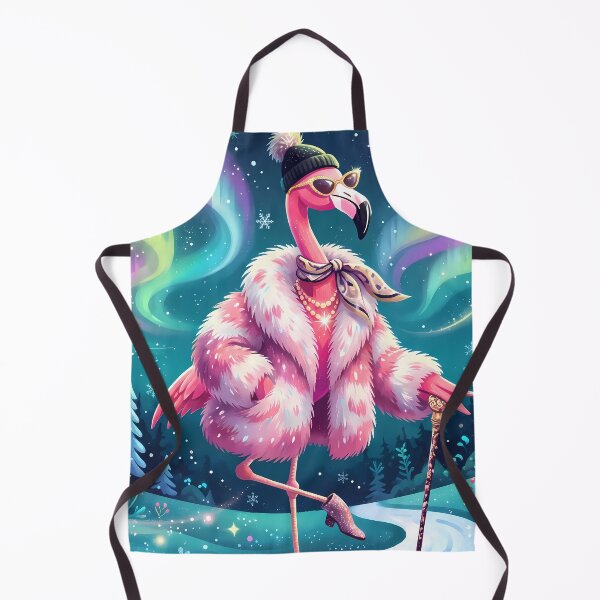 Item preview, Style Pink Flamingo Moon Mushrooms Snow Winter Vibes designed and sold by ART ATTACK ZONE.