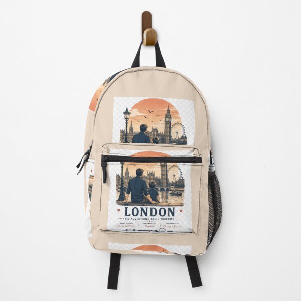 Item preview, London Father Son Duo Big Adventures Begin Together designed and sold by BagFactoryUK.