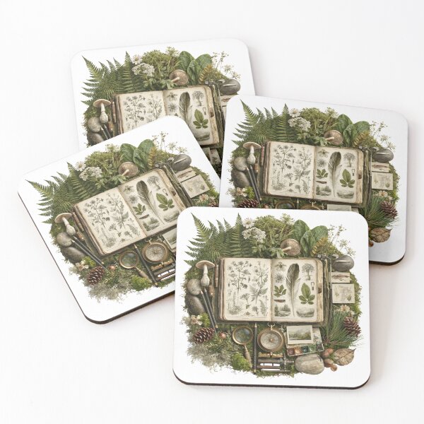 Item preview, T-Shirt - Sticker - Botanical Curiosity: The Naturalist’s Desk designed and sold by ForeverPrintsOK.