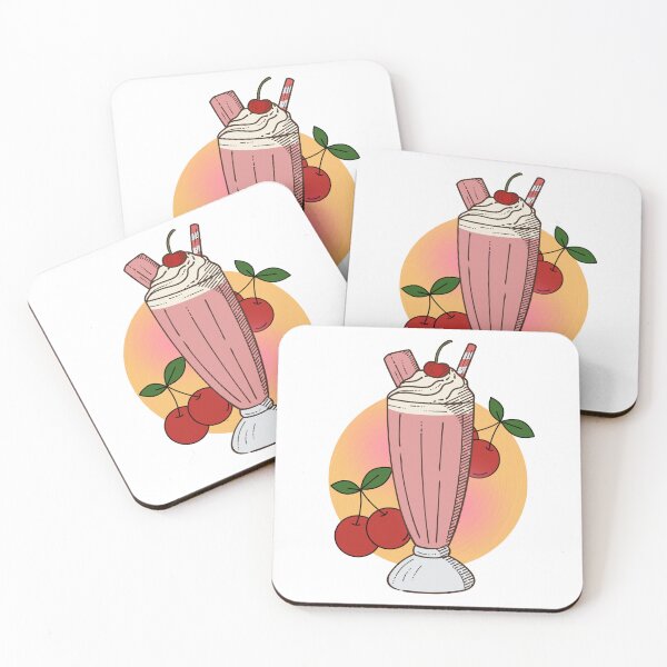 Item preview, Cherry Milkshake - milkshake design designed and sold by priyankajustine.