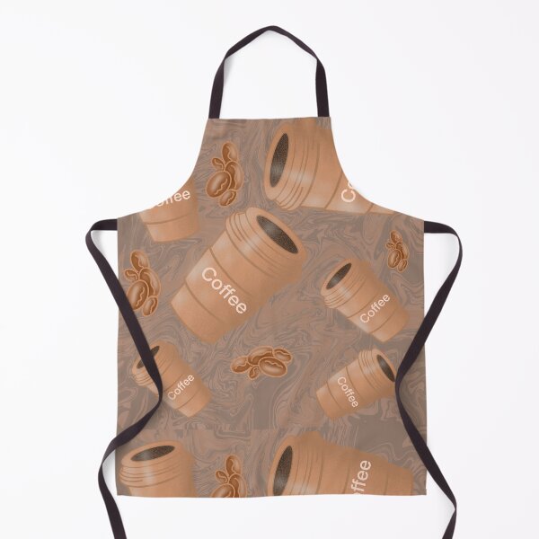 Item preview, Cosy Coffee cups and beans seamless pattern designed and sold by RuwaDesignArt.