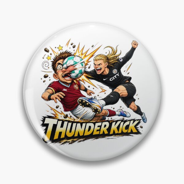 Item preview, Erling Haaland Thunder Kick Football Meme designed and sold by Fashvora.