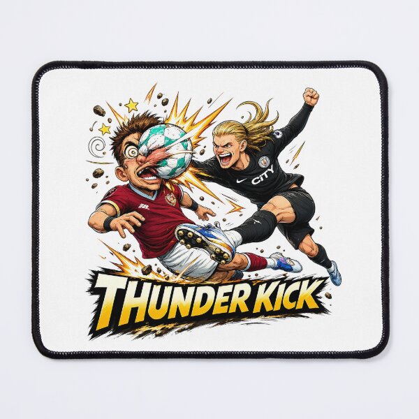 Item preview, Erling Haaland Thunder Kick Football Meme designed and sold by Fashvora.