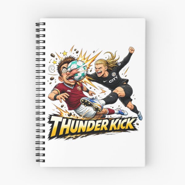 Item preview, Erling Haaland Thunder Kick Football Meme designed and sold by Fashvora.