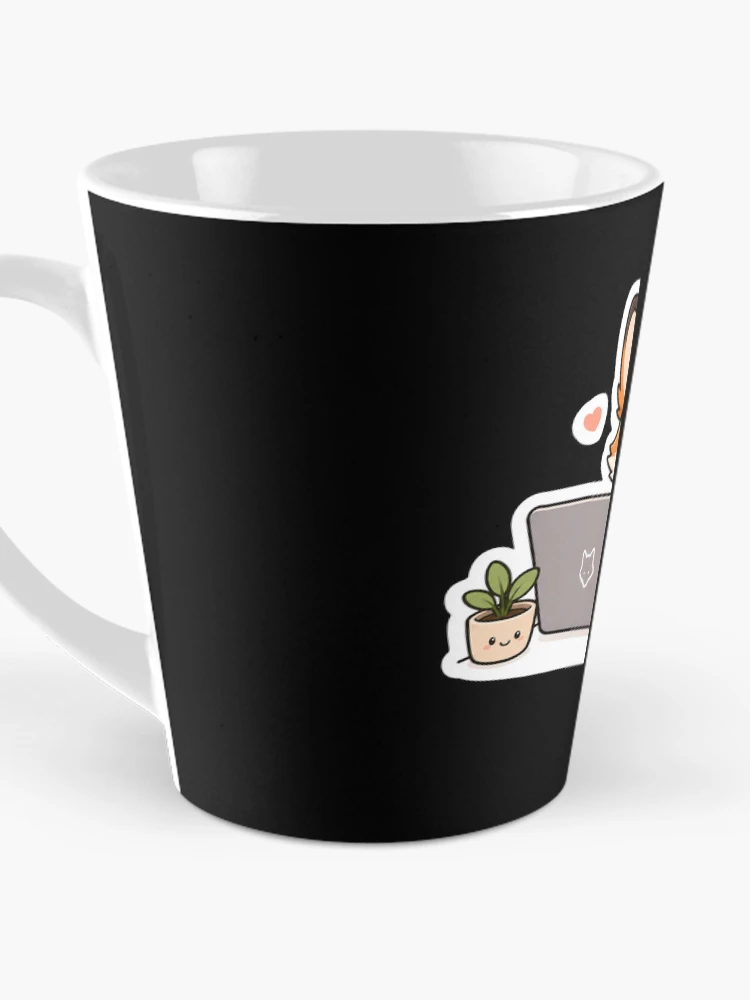 Thumbnail 3 of 4, Coffee Mug, Cute Coding Fox – Programmer Sticker Design designed and sold by PatternFly.