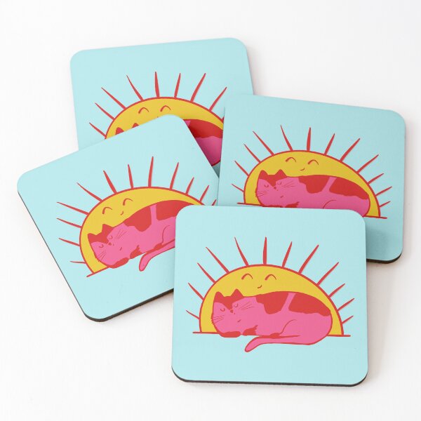 Item preview, Pink Cat and Sun BFFs designed and sold by Stephanie McRae.