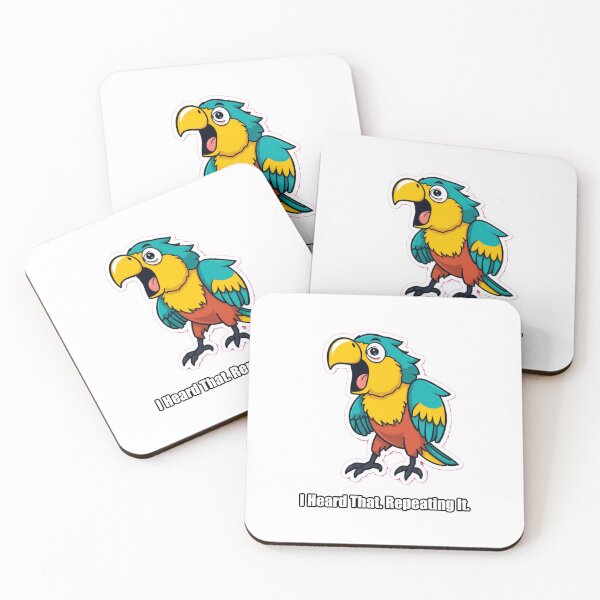 Item preview, Parrot - I Heard That Repeating It - Funny Parrot Gift designed and sold by pawdrops.