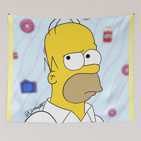 Item preview, Homer's Thoughts [Flat] designed and sold by CGrayzer-Art.