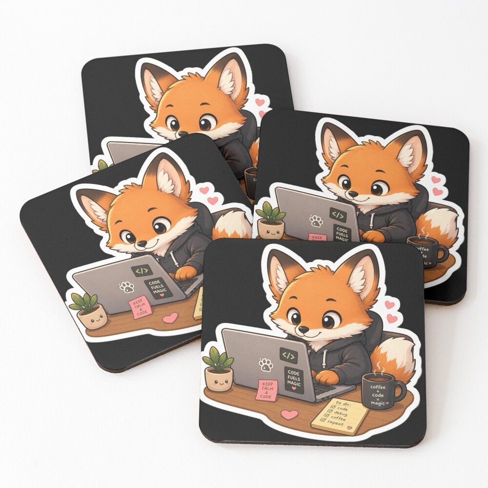 Item preview, Coasters (Set of 4) designed and sold by PatternFly.