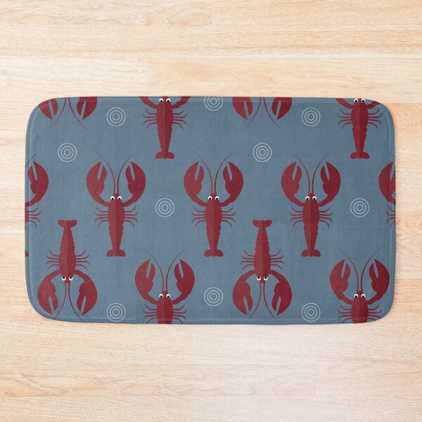 Item preview, Lobsters on blue designed and sold by reneesillus.