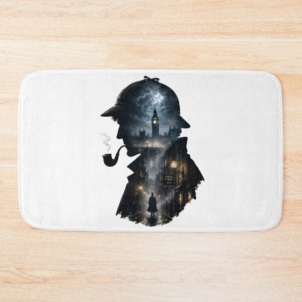Item preview, Sherlock Holmes Baker Street 221B London Double Exposure Art designed and sold by Fenay Designs.