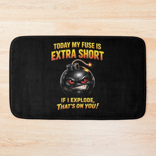 Item preview, Short Fuse Mood – Explosive Humor Design designed and sold by Men's World Art.