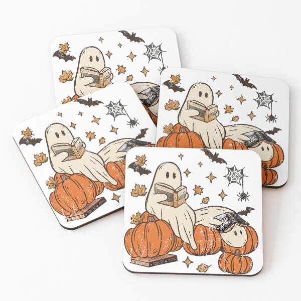 Item preview, Ghost Reading fourth wing ghost, Bookish Halloween designed and sold by iPrintastyCo.