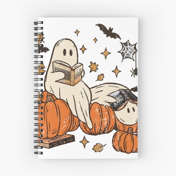 Item preview, Ghost Reading fourth wing ghost, Bookish Halloween designed and sold by iPrintastyCo.
