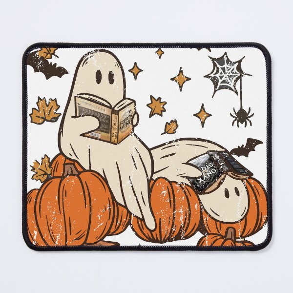 Item preview, Ghost Reading fourth wing ghost, Bookish Halloween designed and sold by iPrintastyCo.