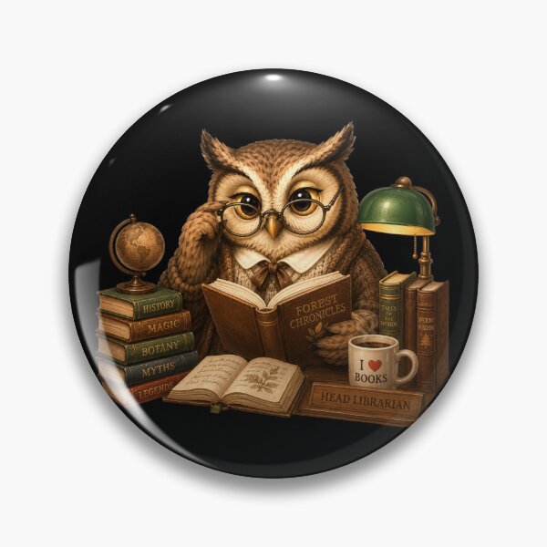 Item preview, Bookworm Owl – Cozy Reading Illustration designed and sold by PatternFly.