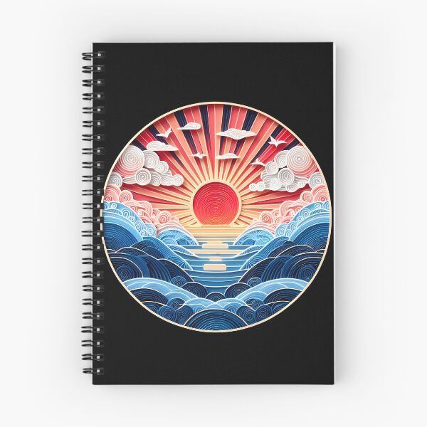 Item preview, Papercraft Contrast Wave Sunset designed and sold by Catobix.