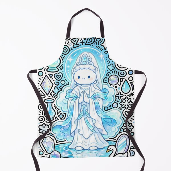 Item preview, Cute Kawaii Guanyin Crystal Healing designed and sold by Mystic & Celestial Art.