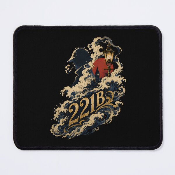 Item preview, Sherlock Holmes 221B Baker Street London Wave Profile Art designed and sold by Fenay Designs.