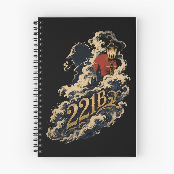 Item preview, Sherlock Holmes 221B Baker Street London Wave Profile Art designed and sold by Fenay Designs.