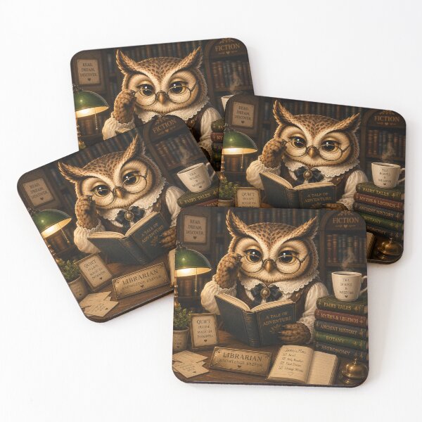 Item preview, Bookworm Owl – Cozy Reading art designed and sold by PatternFly.