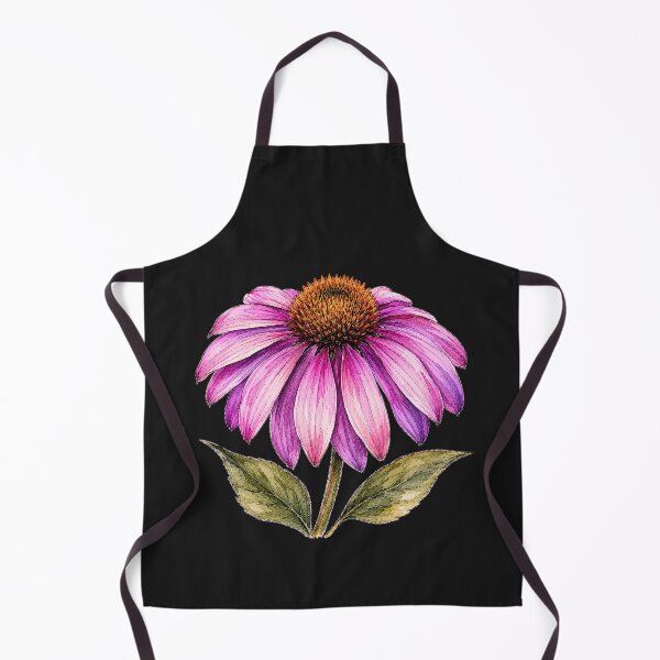 Item preview, Hand Drawn Coneflower Echinacea Watercolor Botanical Floral Illustration designed and sold by ColorSplash123.