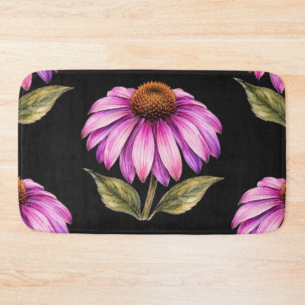 Item preview, Hand Drawn Coneflower Echinacea Watercolor Botanical Floral Illustration designed and sold by ColorSplash123.