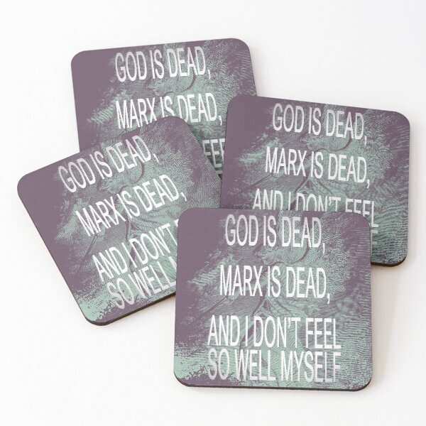 Item preview, "God is dead, Marx is dead and I don't feel so well myself" on Gustave Doré designed and sold by Luowl.