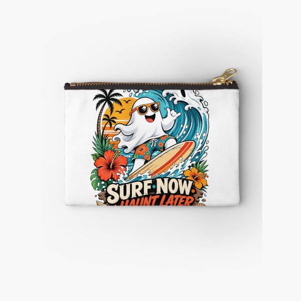 Item preview, Surf Now Haunt Later Funny Ghost Surfer Summerween Beach Halloween designed and sold by wizooo411.