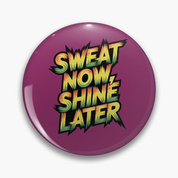 Item preview, Sweat Now Shine Later – Gym Motivation Typography T-Shirt designed and sold by KRStyleClub.