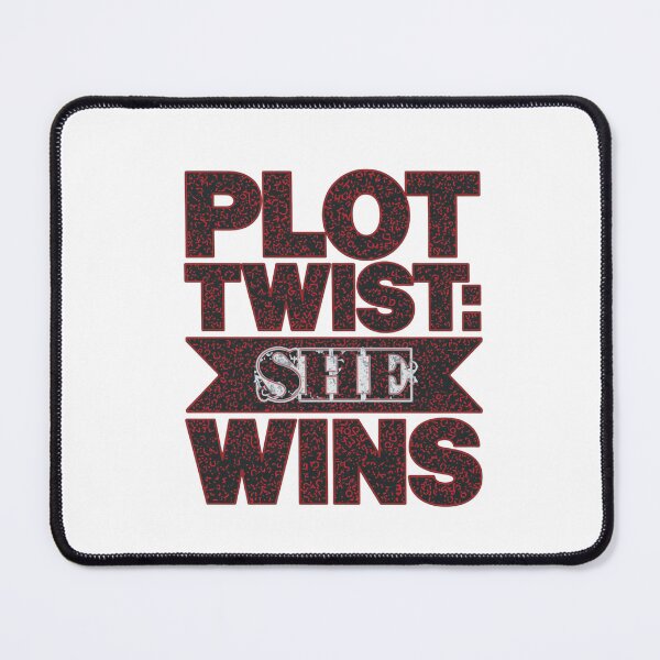 Item preview, Plot Twist She Wins Bold Feminist Typography. Empowering Women's Quote. Modern Confidence Statement Design designed and sold by Aarvya Fashion Club ( A.F.C ).