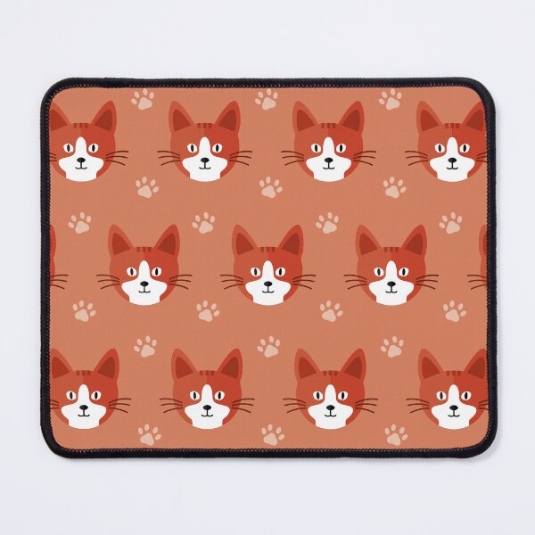 Item preview, Cat heads on red designed and sold by reneesillus.