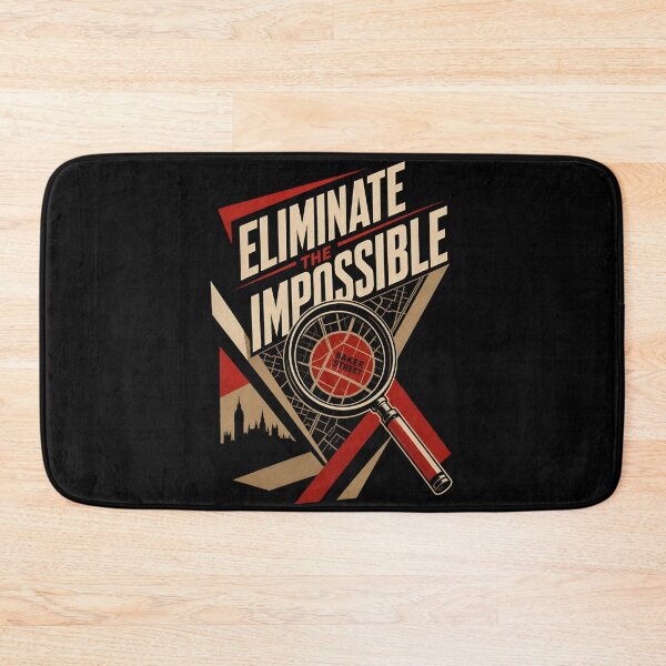Item preview, Sherlock Holmes Eliminate the Impossible Baker Street Quote Art designed and sold by Fenay Designs.