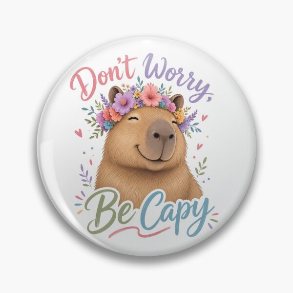 Item preview, Don't Worry Be Capy designed and sold by tori-isCreating.