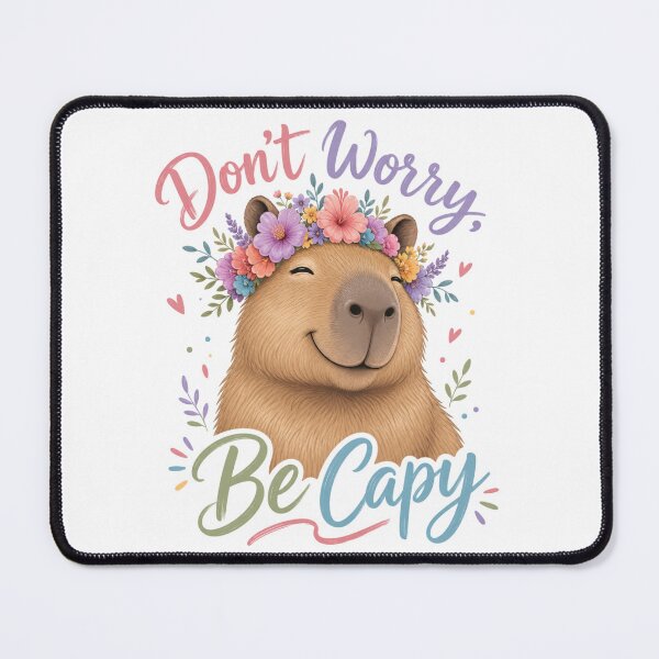 Item preview, Don't Worry Be Capy designed and sold by tori-isCreating.