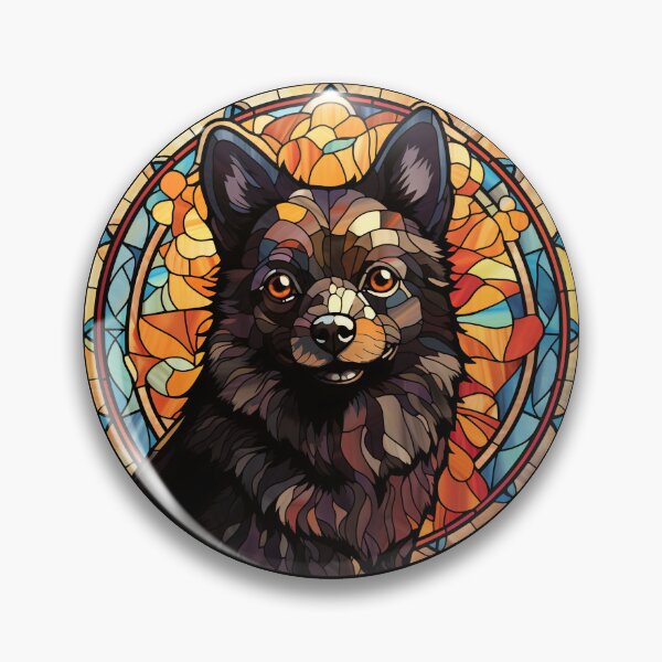 Item preview, Schipperke Dog Stained Glass Leadlight Artistic Design Mom Dad designed and sold by rafaeltto.