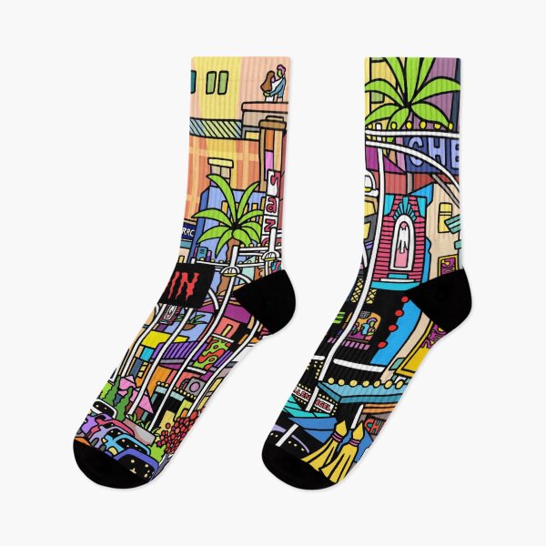Item preview, Hindley Street at Night designed and sold by azzurroarts.