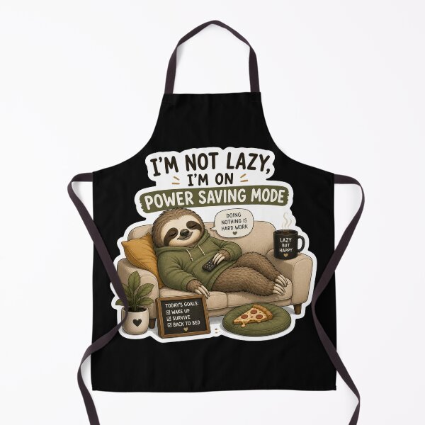 Item preview, I'm Not Lazy, I'm On Power Saving Mode – Sloth Sticker designed and sold by PatternFly.