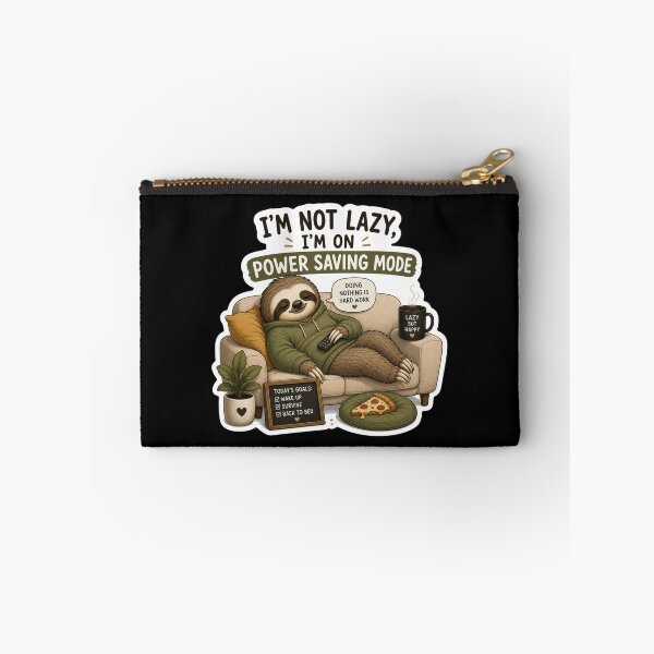 Item preview, I'm Not Lazy, I'm On Power Saving Mode – Sloth Sticker designed and sold by PatternFly.