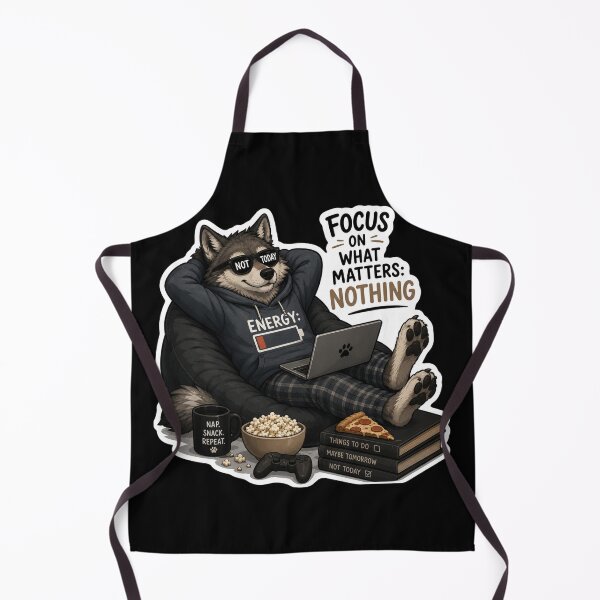 Item preview, Focus On What Matters: Nothing – Funny Wolf designed and sold by PatternFly.