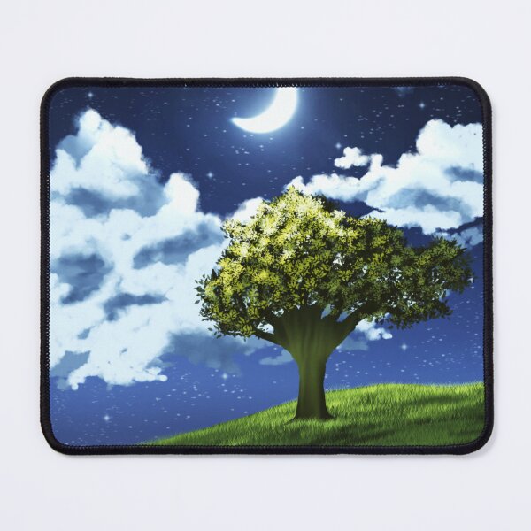 Item preview, Starry Night Hill Landscape Digital Paint designed and sold by CanvasCharms.
